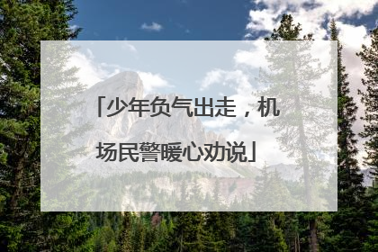 少年负气出走，机场民警暖心劝说