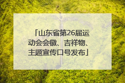 山东省第26届运动会会徽、吉祥物、主题宣传口号发布