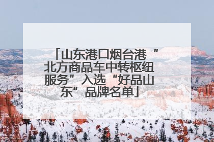 山东港口烟台港“北方商品车中转枢纽服务”入选“好品山东”品牌名单