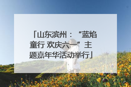 山东滨州：“蓝焰童行 欢庆六一”主题嘉年华活动举行