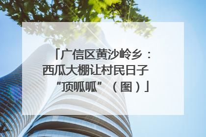 广信区黄沙岭乡：西瓜大棚让村民日子“顶呱呱”（图）