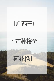广西三江：芒种将至荷花艳