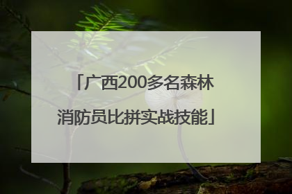 广西200多名森林消防员比拼实战技能