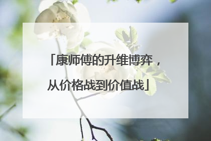 康师傅的升维博弈，从价格战到价值战
