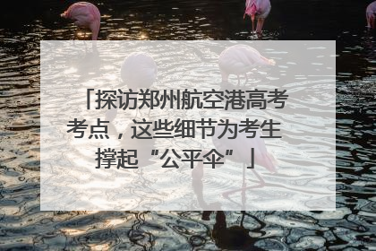 探访郑州航空港高考考点，这些细节为考生撑起“公平伞”