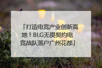 打造电竞产业创新高地！BLG无畏契约电竞战队落户广州花都