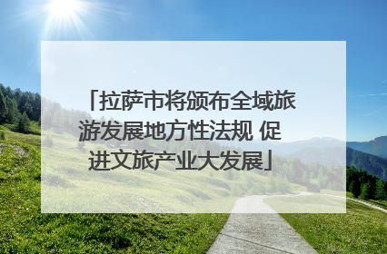 拉萨市将颁布全域旅游发展地方性法规 促进文旅产业大发展
