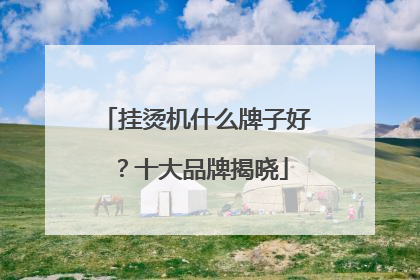 挂烫机什么牌子好？十大品牌揭晓