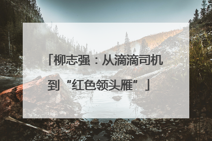 柳志强：从滴滴司机到“红色领头雁”