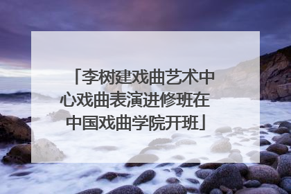 李树建戏曲艺术中心戏曲表演进修班在中国戏曲学院开班