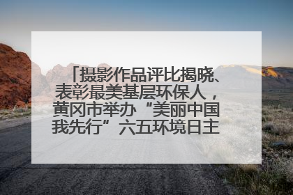 摄影作品评比揭晓、表彰最美基层环保人，黄冈市举办“美丽中国我先行”六五环境日主题宣传活动