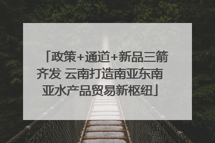 政策+通道+新品三箭齐发 云南打造南亚东南亚水产品贸易新枢纽