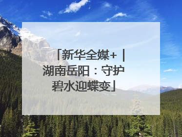 新华全媒+｜湖南岳阳：守护碧水迎蝶变