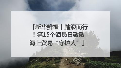新华鲜报丨踏浪而行！第15个海员日致敬海上贸易“守护人”