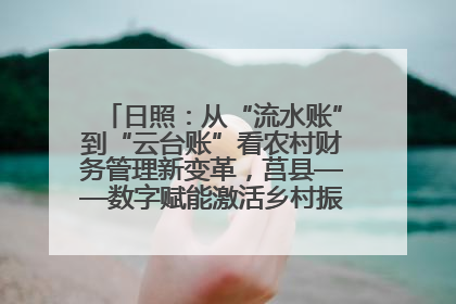 日照：从“流水账”到“云台账”看农村财务管理新变革，莒县——数字赋能激活乡村振兴“一池春水”