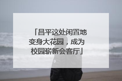 昌平这处闲置地变身大花园，成为校园崭新会客厅