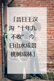 昔日王汉沟“十年九不收” 今日山水成景桃树成林