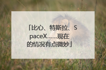 比心、特斯拉、SpaceX……现在的情况有点微妙