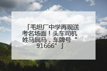 毛坦厂中学再现送考名场面！头车司机姓马属马，车牌号“91666”