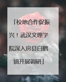 校地合作促振兴！武汉文理学院深入房县白鹤镇开展调研