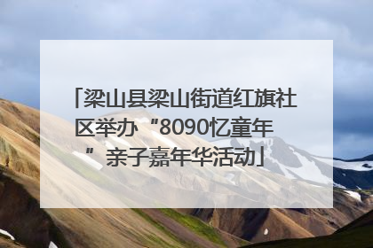 梁山县梁山街道红旗社区举办“8090忆童年”亲子嘉年华活动