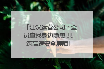 江汉运营公司：全员查找身边隐患 共筑高速安全屏障