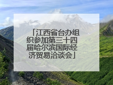 江西省台办组织参加第三十四届哈尔滨国际经济贸易洽谈会