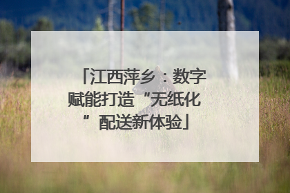 江西萍乡：数字赋能打造“无纸化”配送新体验
