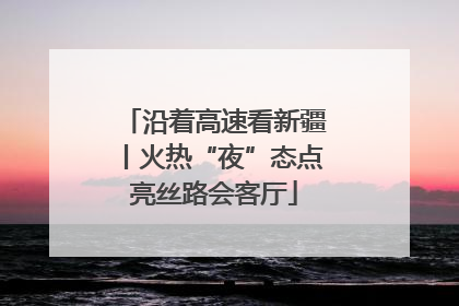 沿着高速看新疆丨火热“夜”态点亮丝路会客厅