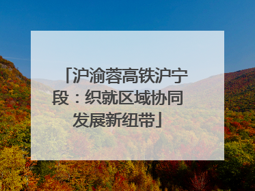 沪渝蓉高铁沪宁段：织就区域协同发展新纽带
