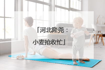 河北隆尧：小麦抢收忙