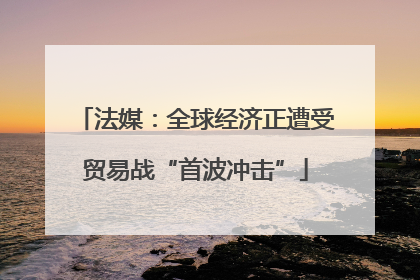 法媒：全球经济正遭受贸易战“首波冲击”