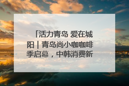 活力青岛 爱在城阳｜青岛尚小咖咖啡季启幕，中韩消费新场景点燃夏日热情
