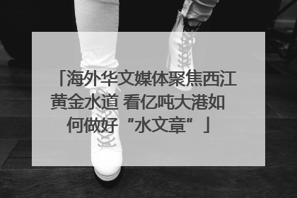 海外华文媒体聚焦西江黄金水道 看亿吨大港如何做好“水文章”