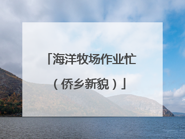 海洋牧场作业忙（侨乡新貌）