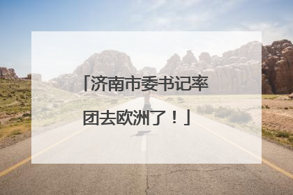 济南市委书记率团去欧洲了！