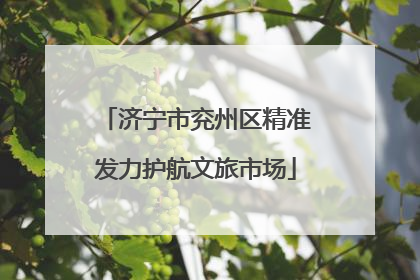 济宁市兖州区精准发力护航文旅市场
