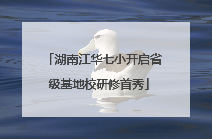 湖南江华七小开启省级基地校研修首秀