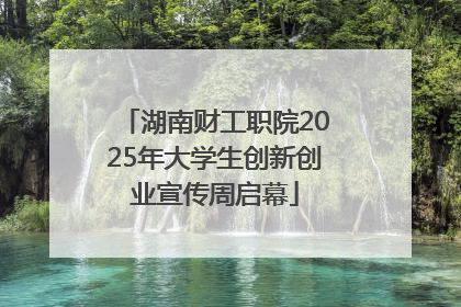 湖南财工职院2025年大学生创新创业宣传周启幕