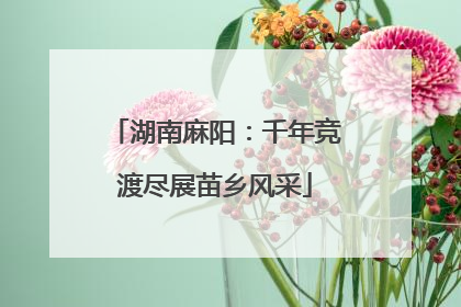 湖南麻阳：千年竞渡尽展苗乡风采