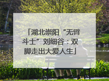 湖北崇阳“无臂斗士”刘细谷：双脚走出大爱人生