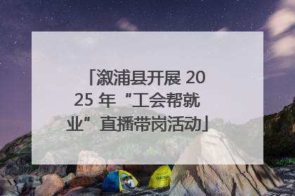 溆浦县开展 2025 年“工会帮就业”直播带岗活动