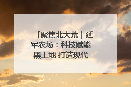 聚焦北大荒｜延军农场：科技赋能黑土地 打造现代农业“智慧芯”