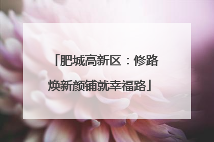 肥城高新区：修路焕新颜铺就幸福路