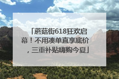 蘑菇街618狂欢启幕！不用凑单直享底价，三重补贴嗨购今夏