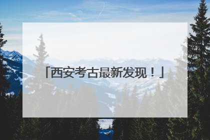 西安考古最新发现！