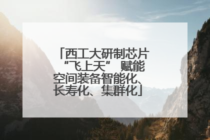 西工大研制芯片“飞上天” 赋能空间装备智能化、长寿化、集群化