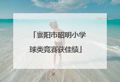 襄阳市昭明小学球类竞赛获佳绩