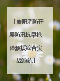 襄阳消防开展防汛抗旱抢险救援综合实战演练