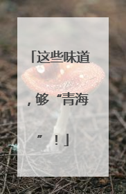 这些味道，够“青海”！